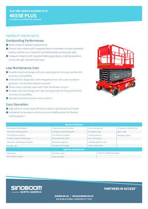 Колесни ножични автовишки Sinoboom 4655E Plus