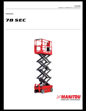 Колесни ножични автовишки Manitou 78 SEC