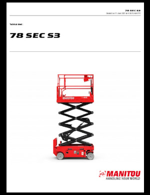Колесни ножични автовишки Manitou 78 SEC S3