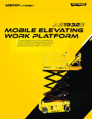 Колесни ножични автовишки Pettibone AS1932E