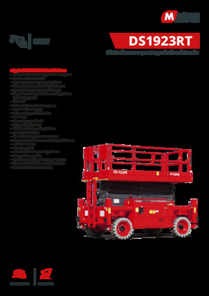 Колесни ножични автовишки MAGNI DS1923RT