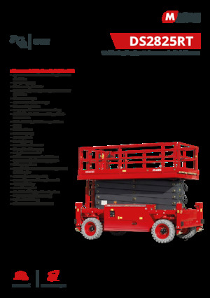 Колесни ножични автовишки MAGNI DS2825RT