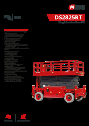 Колесни ножични автовишки MAGNI DS2825RT