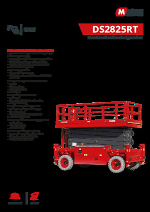 Колесни ножични автовишки MAGNI DS2825RT