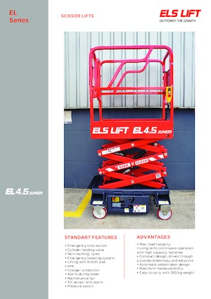 Колесни ножични автовишки ELS Lift Junior 4.5