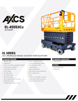 Колесни ножични автовишки AXCS EL-4555XCe