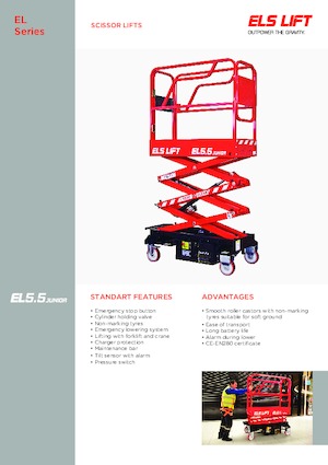 Колесни ножични автовишки ELS Lift Junior 5.5