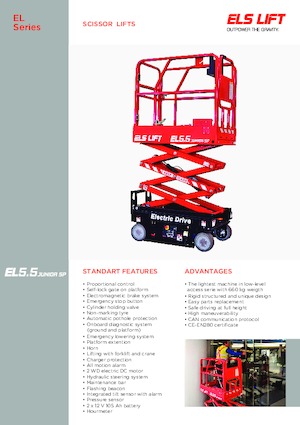 Колесни ножични автовишки ELS Lift Junior 5.5 SP