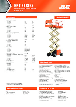Колесни ножични автовишки JLG ERT4769
