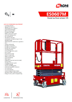 Колесни ножични автовишки MAGNI ES0607M