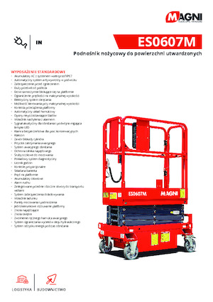 Колесни ножични автовишки MAGNI ES0607M