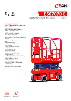 Колесни ножични автовишки MAGNI ES0707DC