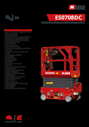 Колесни ножични автовишки MAGNI ES0708DC
