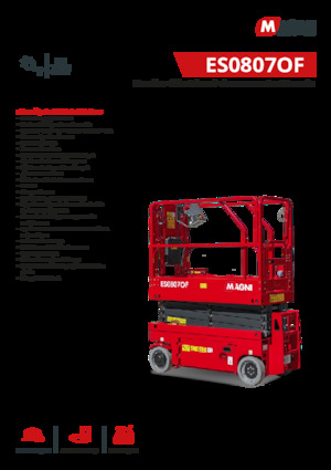 Колесни ножични автовишки MAGNI ES0807OF