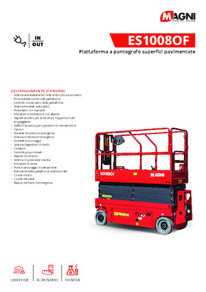 Колесни ножични автовишки MAGNI ES1008OF