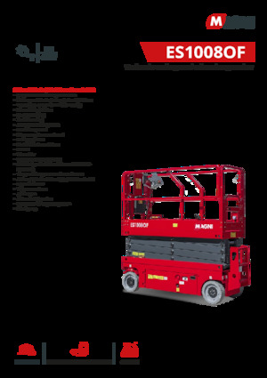 Колесни ножични автовишки MAGNI ES1008OF