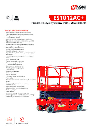 Колесни ножични автовишки MAGNI ES1012AC+