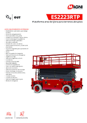 Колесни ножични автовишки MAGNI ES2223RTP