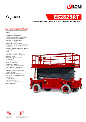 Колесни ножични автовишки MAGNI ES2825RT