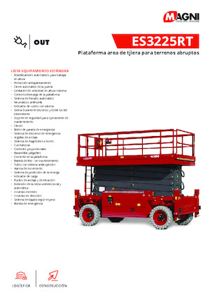 Колесни ножични автовишки MAGNI ES3225RT
