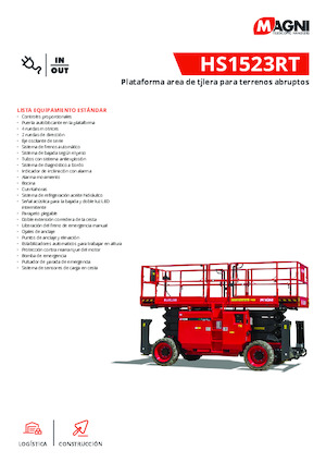 Колесни ножични автовишки MAGNI HS1523RT