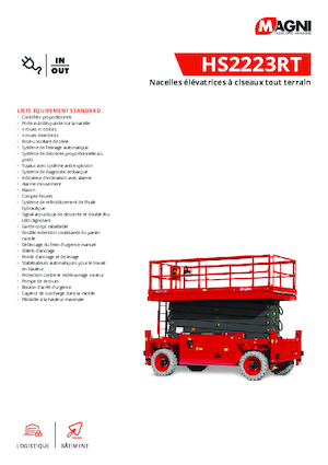 Колесни ножични автовишки MAGNI HS2223RT 