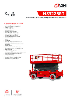 Колесни ножични автовишки MAGNI HS3225RT 
