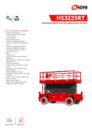 Колесни ножични автовишки MAGNI HS3225RT 