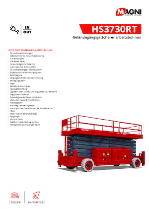 Колесни ножични автовишки MAGNI HS3730RT 