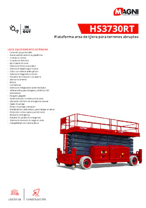 Колесни ножични автовишки MAGNI HS3730RT 