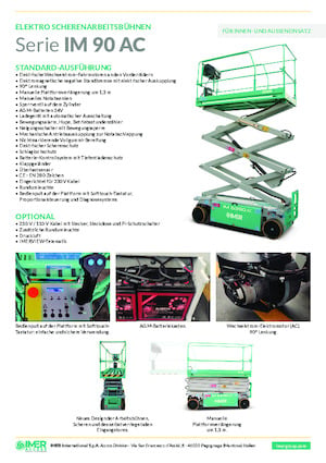 Колесни ножични автовишки Imer IM 10090 AC