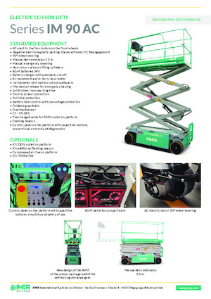 Колесни ножични автовишки Imer IM 6390 AC