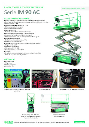 Колесни ножични автовишки Imer IM 6390 AC
