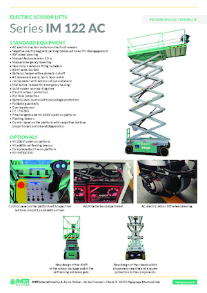 Колесни ножични автовишки Imer IM 12122 AC