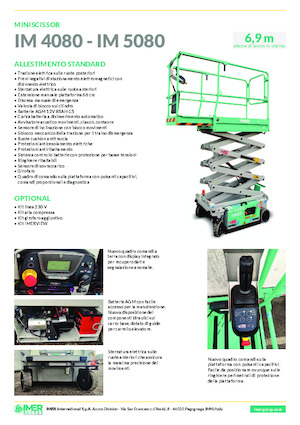 Колесни ножични автовишки Imer IM 4080 UL