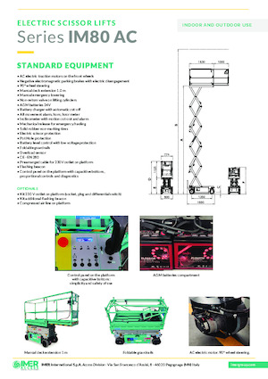 Колесни ножични автовишки Imer IM 5980 AC