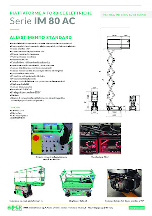 Колесни ножични автовишки Imer IM 5980 AC
