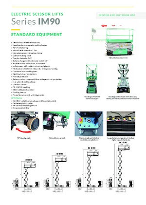 Колесни ножични автовишки Imer IM 10090
