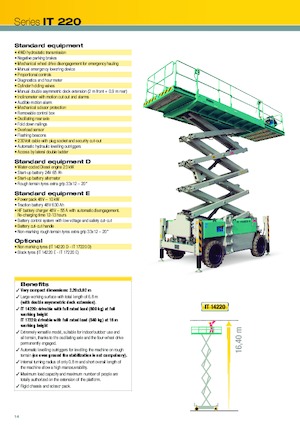 Колесни ножични автовишки Iteco IT 14220 E