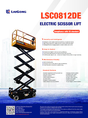 Колесни ножични автовишки Liugong LSC0812DE