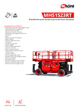 Колесни ножични автовишки MAGNI MHS1523RT