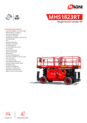 Колесни ножични автовишки MAGNI MHS1823RT