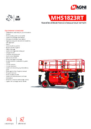 Колесни ножични автовишки MAGNI MHS1823RT