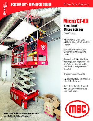 Колесни ножични автовишки MEC Micro 13-XD