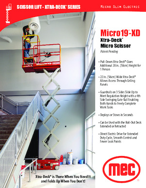 Колесни ножични автовишки MEC Micro 19-XD