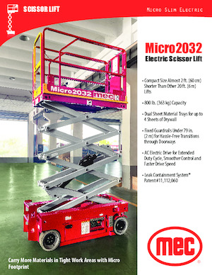 Колесни ножични автовишки MEC Micro 2032