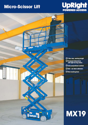 Колесни ножични автовишки UpRight MX 19