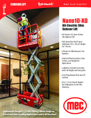 Колесни ножични автовишки MEC NANO10®-XD