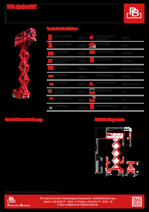 Колесни ножични автовишки PB PB ECo S78-7EZ