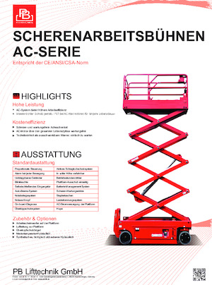 Колесни ножични автовишки PB PB S100-12EZ